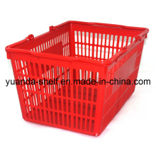 Hdpp Plastic Supermarket Shopping Portable Folding Hand Basket